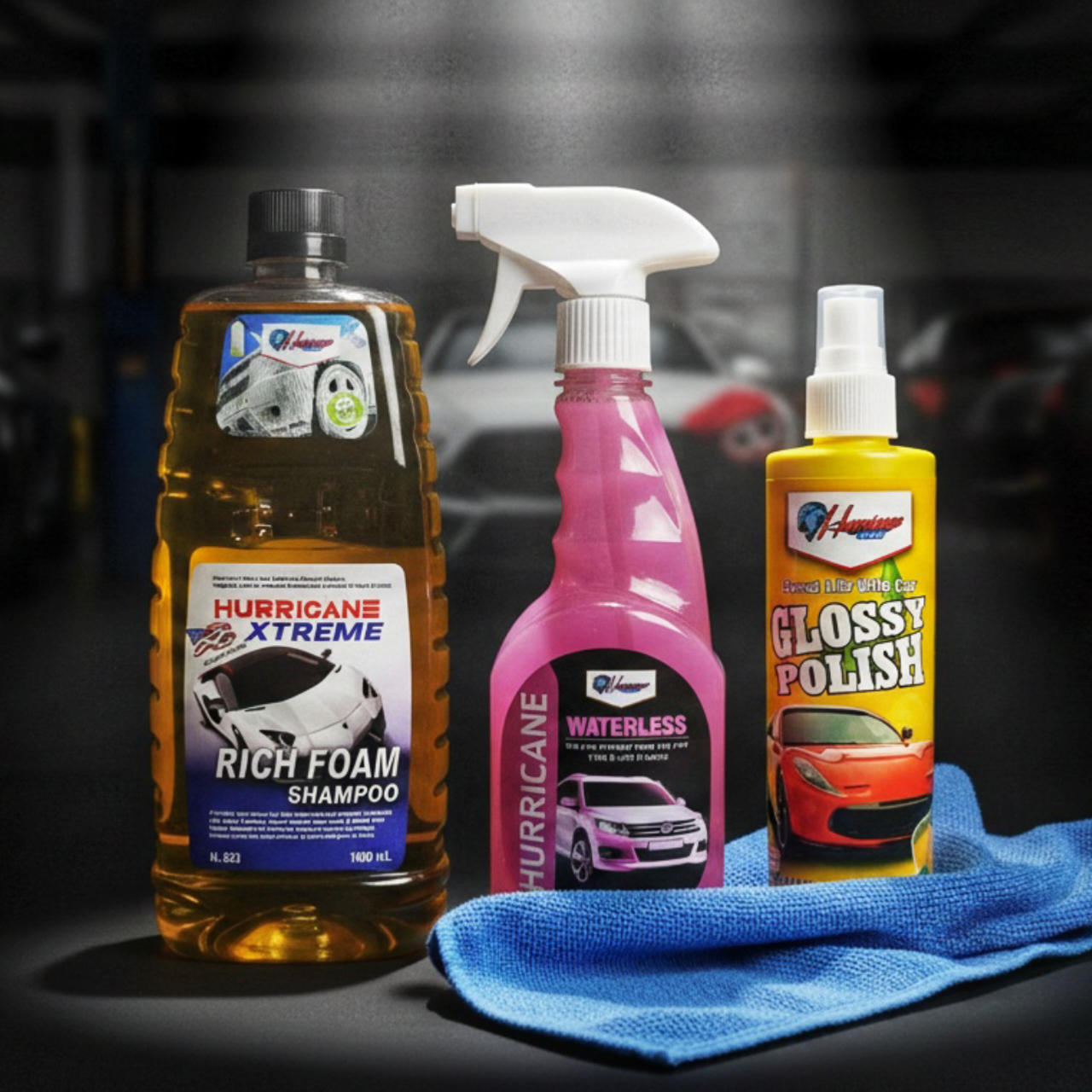Hurricane Xtreme Car Care Bundle 4 in 1